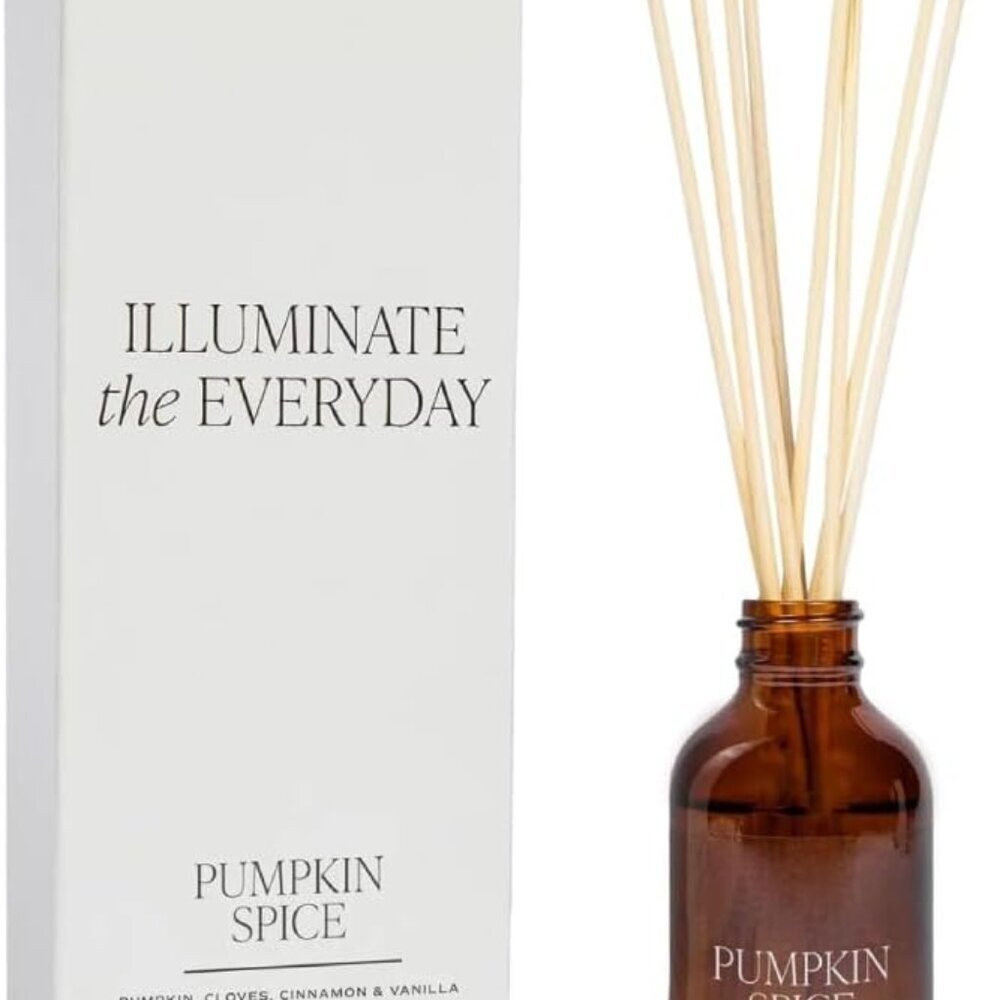 Pumpkin Spice Reed Diffuser Set for Home - Pumpkin, Cloves, Cinnamon, Vanilla Sc